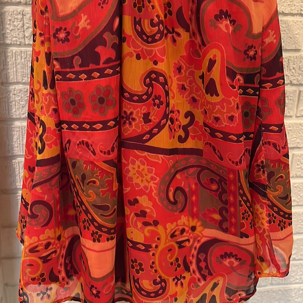 Free People Red Multi-Color Top - Picture 6 of 9